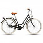 Mestský bicykel Vellberg My Way CITY Nexus hliníkový 28" 3 prevodový čierna